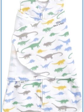 HALO SleepSack Swaddle 3-6M Dinosaur Fleece Sleep Sack